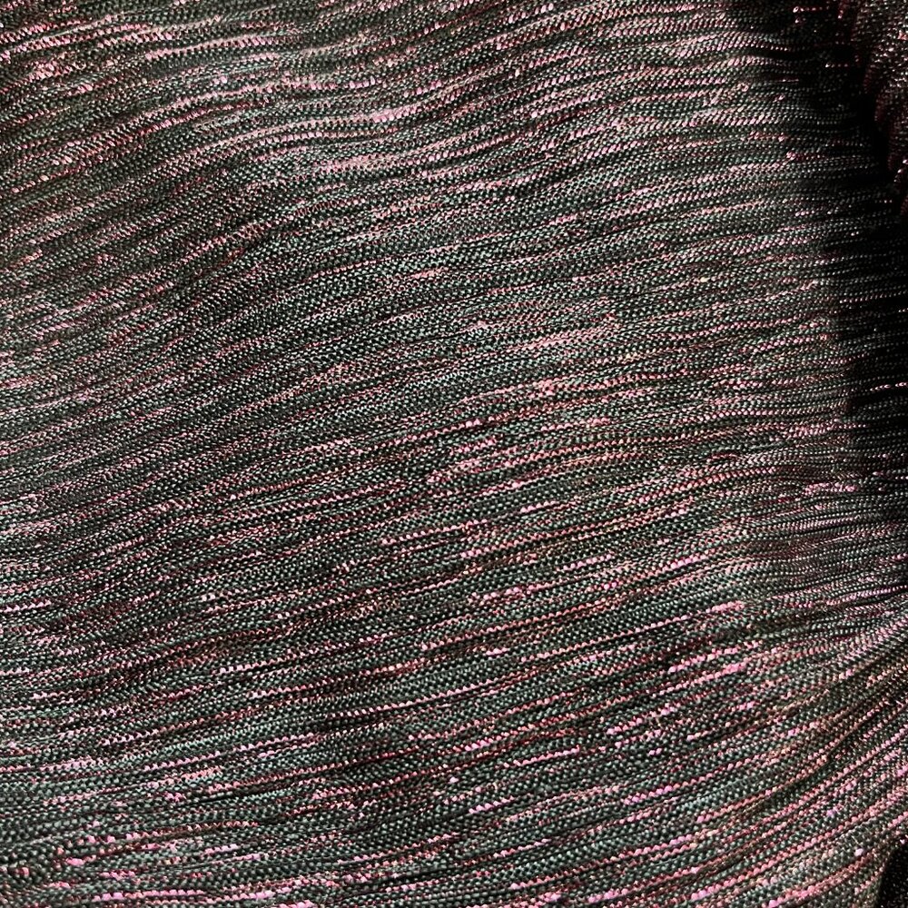 SLNY Metallic Plum Layered Ruffle Dress - Picture 8 of 9